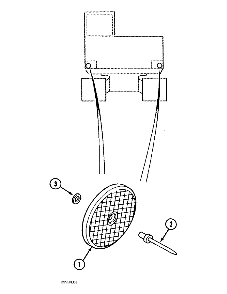 Схема запчастей Case 688BCK - (9B-16) - REFLECTOR, 688B CK (120301-) (05.1) - UPPERSTRUCTURE CHASSIS/ATTACHMENTS