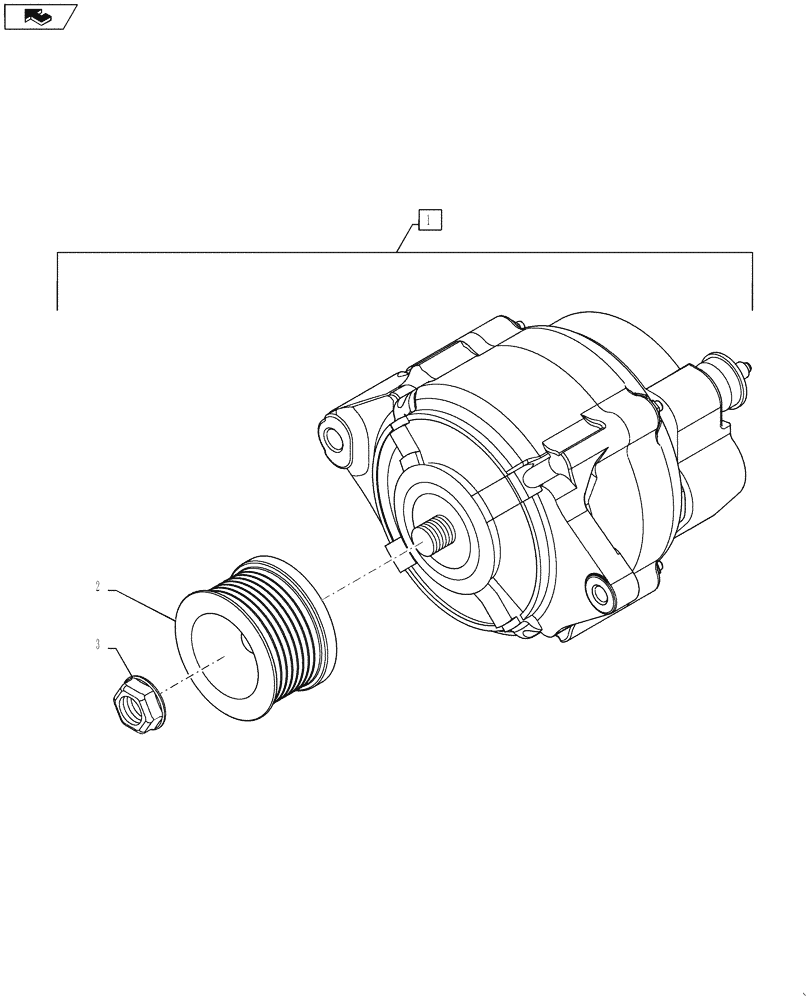 Схема запчастей Case 580SM - (55.301.01) - ALTERNATOR (55) - ELECTRICAL SYSTEMS