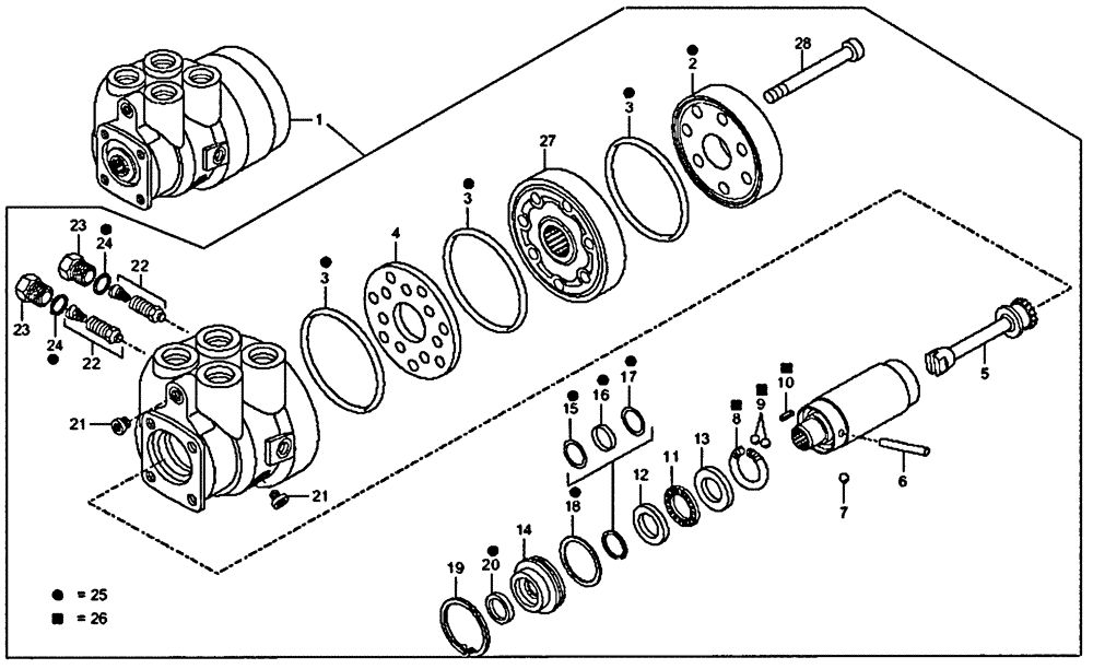 Схема запчастей Case 335 - (43C00000001[001]) - STEERING SYSTEM - SERVOSTEERING (89500403251) (41) - STEERING