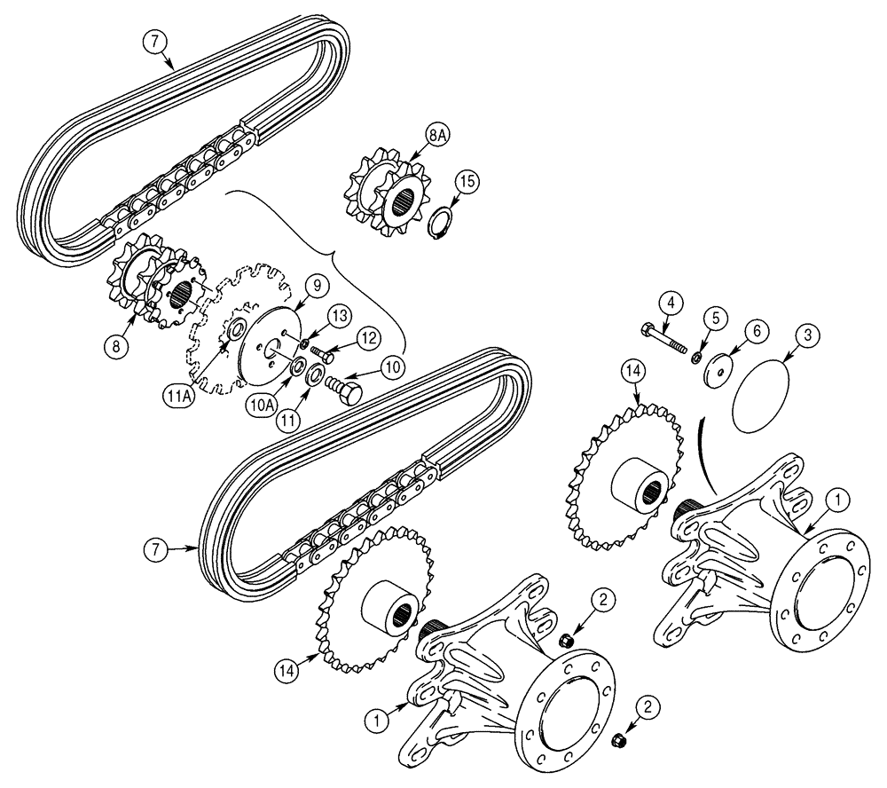 Схема запчастей Case 75XT - (06-22) - DRIVE LINE (06) - POWER TRAIN