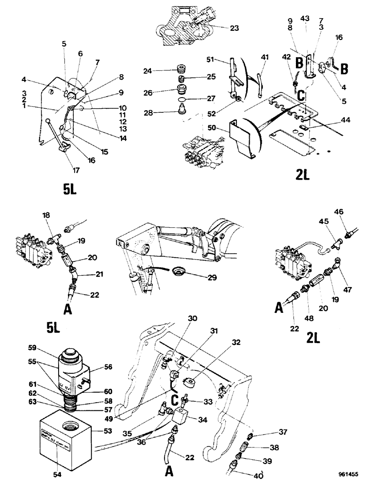 Схема запчастей Case 580G - (568) - AXIAL BACKHOE - SAFETY DEVICE (09) - CHASSIS/ATTACHMENTS