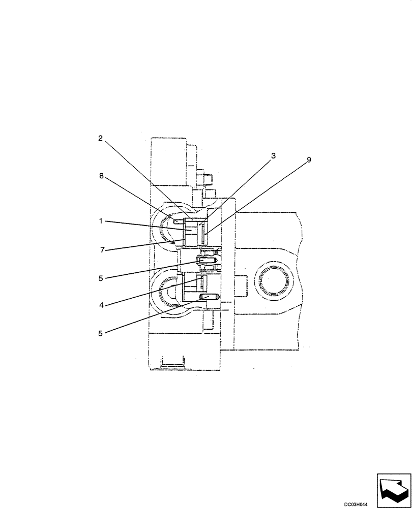 Схема запчастей Case CX25 - (08-27[00]) - PUMP (08) - HYDRAULICS