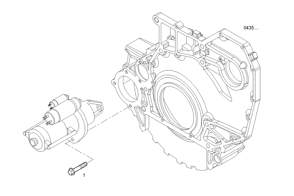 Схема запчастей Case F4GE9454K J604 - (3620.000) - STARTER INSTALLATION 