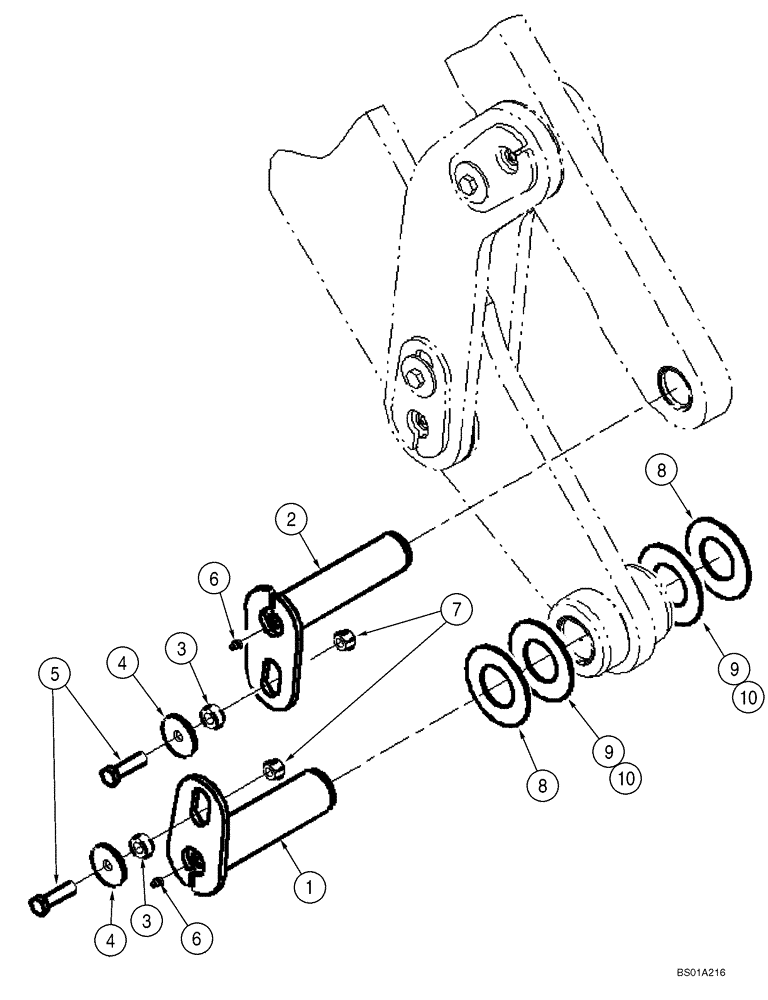 Схема запчастей Case 621D - (09-08) - BUCKETS - ATTACHMENT (XT LOADER) (09) - CHASSIS