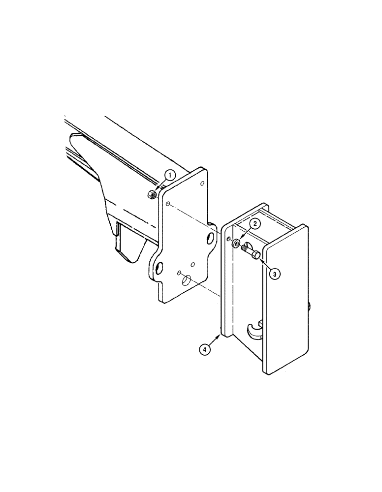 Схема запчастей Case 865 AWD - (09-038[01]) - PUSH PLATE (09) - CHASSIS