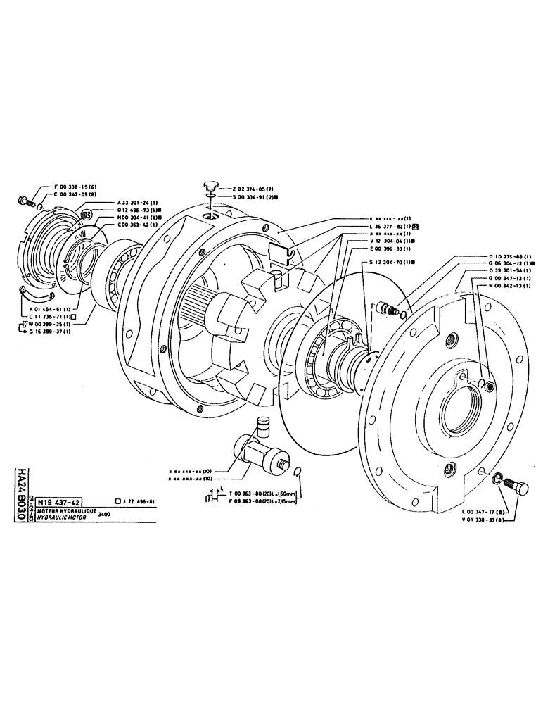 Схема запчастей Case 160CL - (143) - HYDRAULIC MOTOR (07) - HYDRAULIC SYSTEM