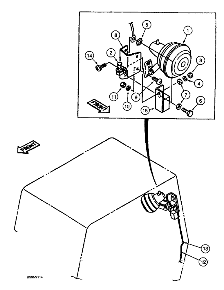 Схема запчастей Case 9010 - (9-36) - CAB FAN AND MOUNTING (09) - CHASSIS