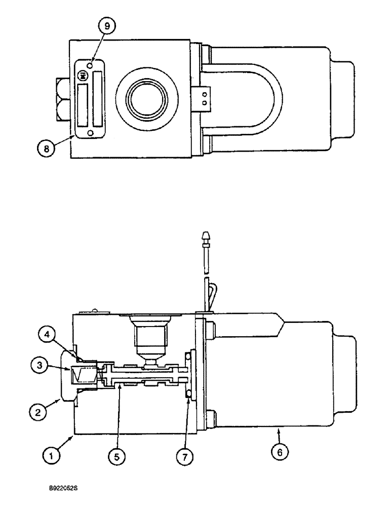 Схема запчастей Case 9010 - (8-44) - 150844A1 SOLENOID VALVE (08) - HYDRAULICS