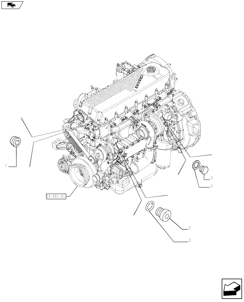 Схема запчастей Case F2CE9684P E024 - (10.408.02) - HEAT EXCHANGER - ENGINE (504051325 - 504088291 - 504088292) (10) - ENGINE