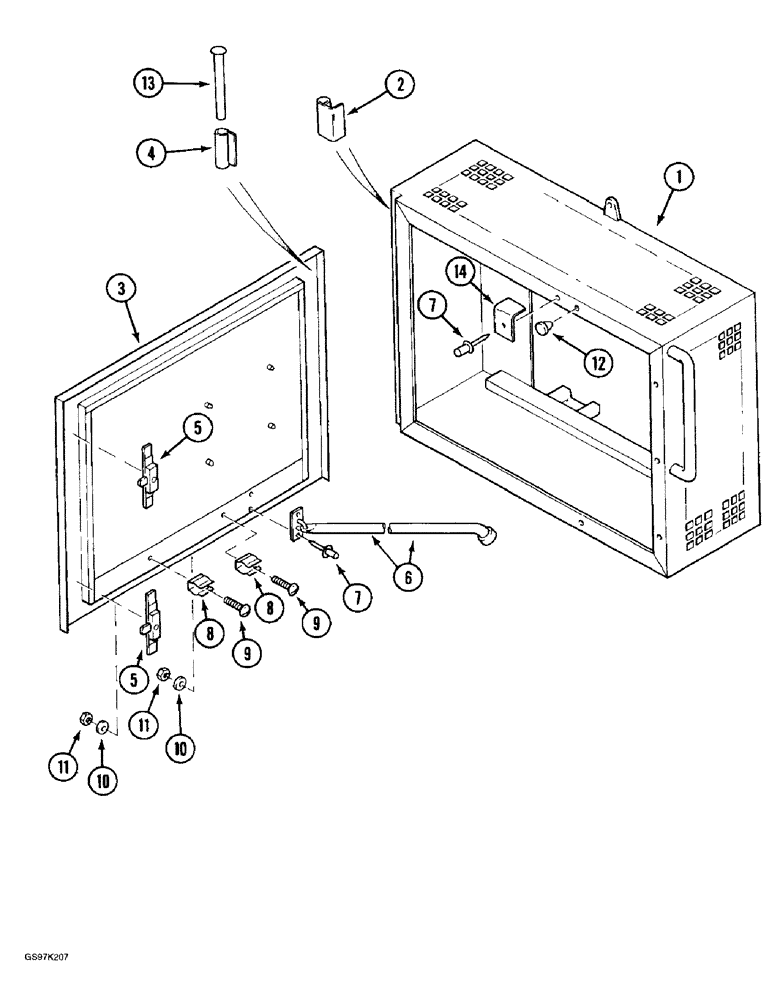 Схема запчастей Case 888 - (9B-12) - SUCTION BOX, P.I.N. 15576 AND AFTER, P.I.N. 106803 AND AFTER (09) - CHASSIS