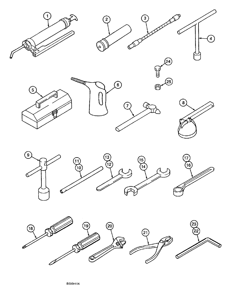 Схема запчастей Case 9060B - (9-094) - TOOLS (09) - CHASSIS