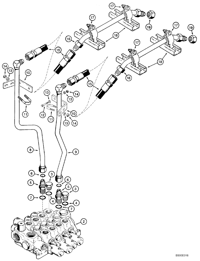 Схема запчастей Case 821C - (08-09) - HYDRAULICS - LOADER AUXILIARY (Mar 11 2010 9:50AM) (08) - HYDRAULICS