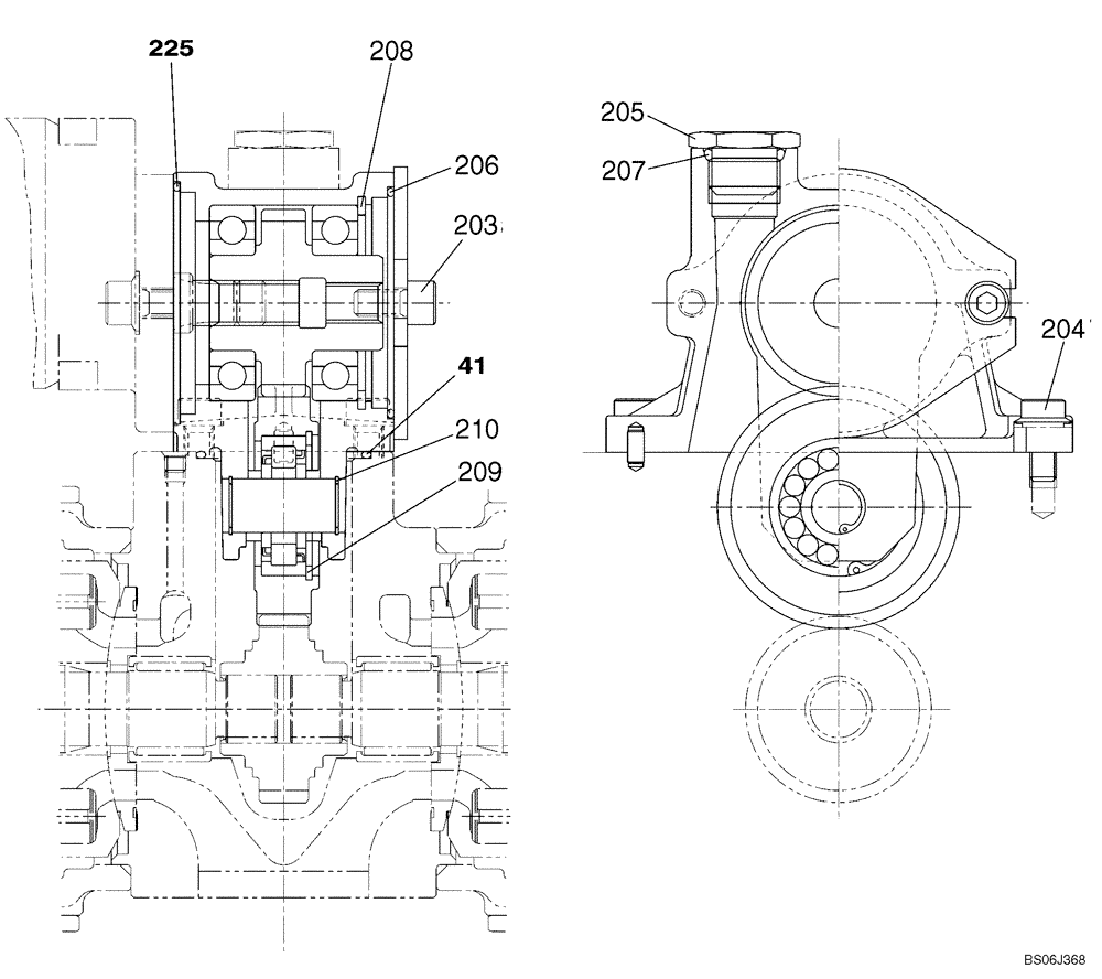 Схема запчастей Case CX130 - (08-146) - KNJ3023 PUMP ASSY, HYDRAULIC - CONTROL BLOCK (08) - HYDRAULICS