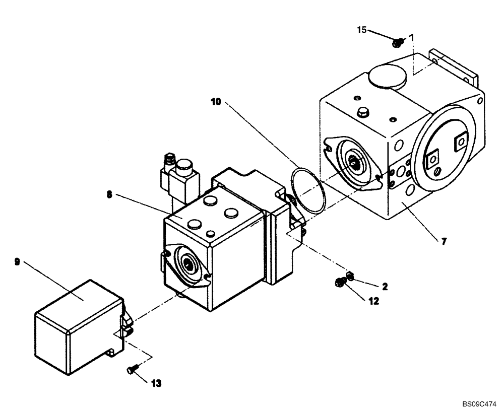 Схема запчастей Case SV212 - (35.700.03) - PUMP, HYDRAULIC (ACE) (35) - HYDRAULIC SYSTEMS