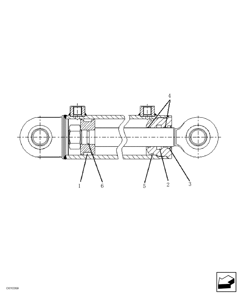 Схема запчастей Case SV216 - (10-022-00[01]) - DOZER BLADE CYLINDER - IF USED (08) - HYDRAULICS