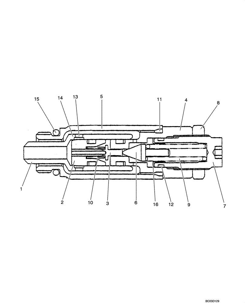 Схема запчастей Case CX25 - (08-46[00]) - VALVE ASSY - PRESSURE RELIEF (PM22V00005F1) (08) - HYDRAULICS