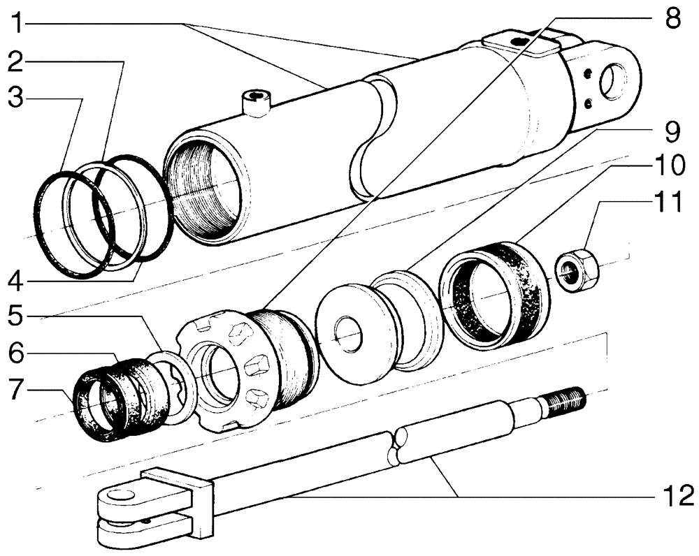 Схема запчастей Case 885B - (08-60[01]) - MOLDBOARD SIDE SHIFT CYLINDER (08) - HYDRAULICS