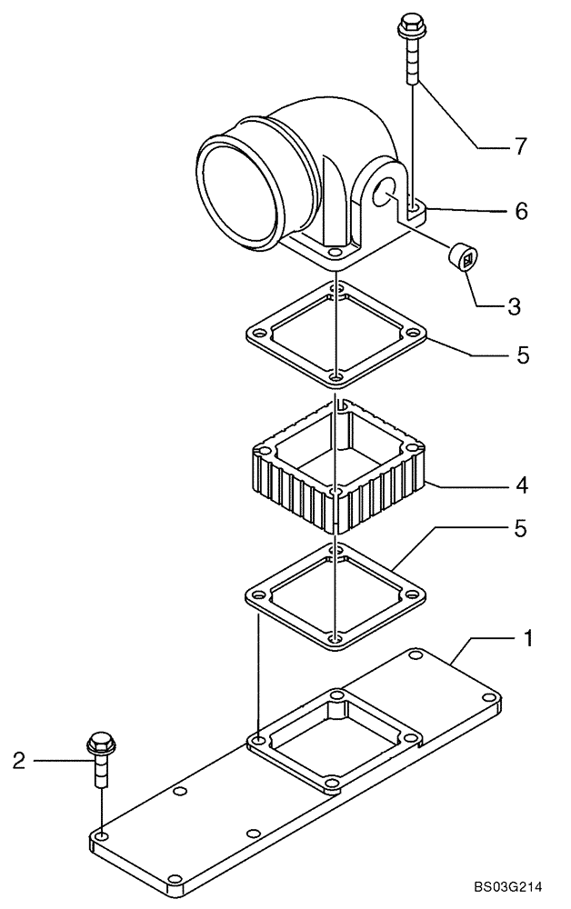 Схема запчастей Case 621D - (02-35) - MANIFOLD - INTAKE (02) - ENGINE