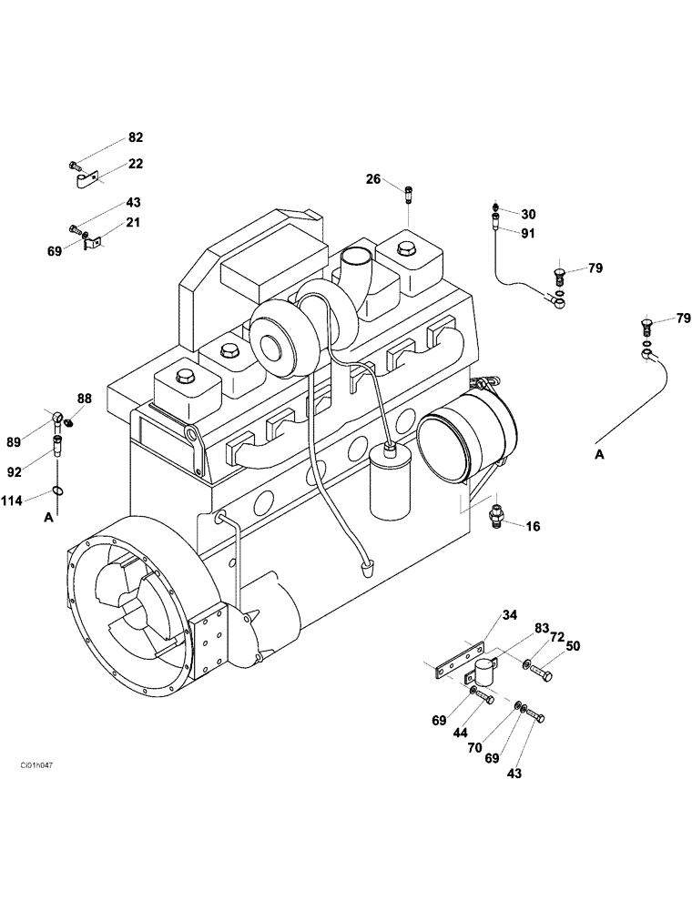 Схема запчастей Case SV223 - (03-001-00[01]) - FUEL SYSTEM (02) - FUEL SYSTEM