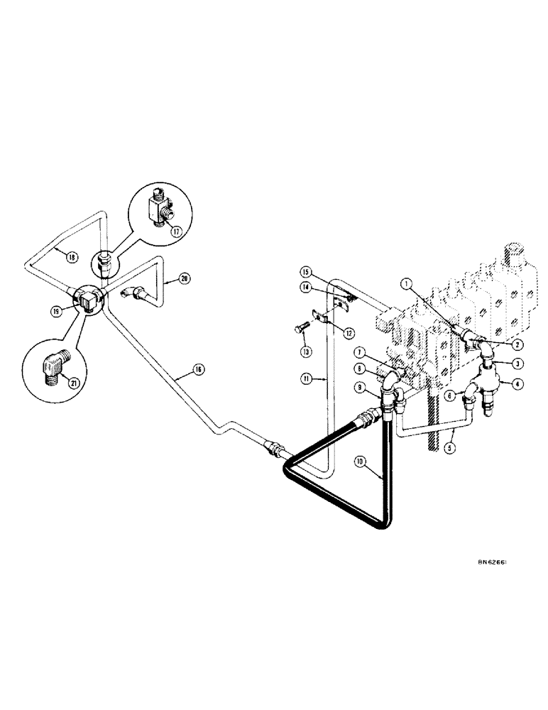 Схема запчастей Case 420 - (236) - HIGH PRESSURE CARRY-OVER HYDRAULICS (07) - HYDRAULIC SYSTEM