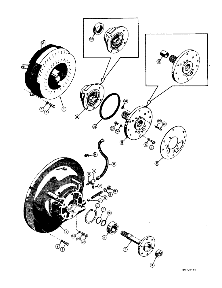 Схема запчастей Case 400 - (130) - TORQUE CONVERTER (03) - TRANSMISSION