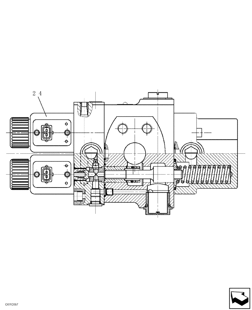 Схема запчастей Case SV216 - (35.353.12) - VALVE, HYDRAULICS BRAKE RELEASE (UNTIL P.I.N. DDD001214) (GROUP 319-6) (ND090925) (35) - HYDRAULIC SYSTEMS