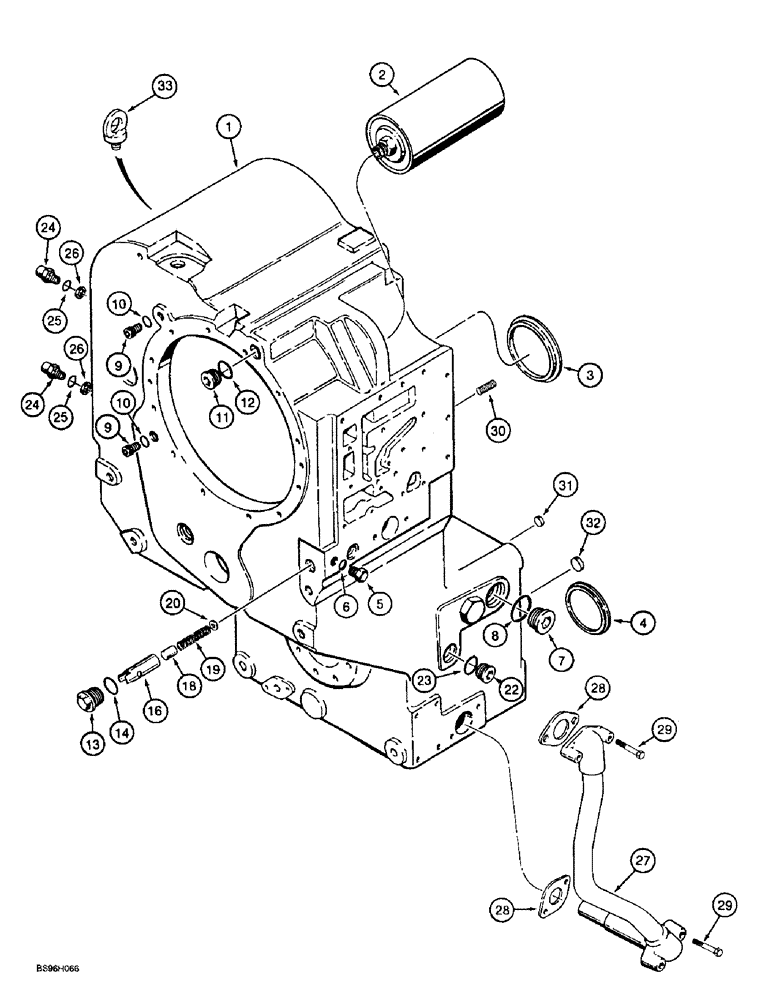 Схема запчастей Case 721B - (6-09A) - TRANSMISSION ASSEMBLY, HOUSING, P.I.N. JEE0052701 AND AFTER (06) - POWER TRAIN