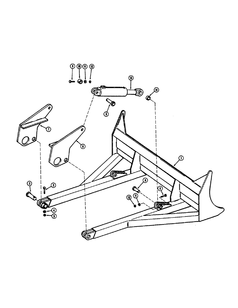 Схема запчастей Case 300 - (192) - DOZER (18) - ATTACHMENT ACCESSORIES