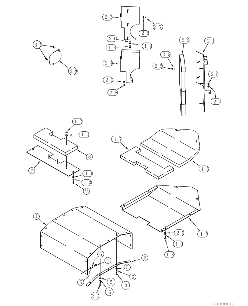 Схема запчастей Case 821C - (09-08) - INSULATION - REAR CHASSIS (Mar 11 2010 9:50AM) (09) - CHASSIS