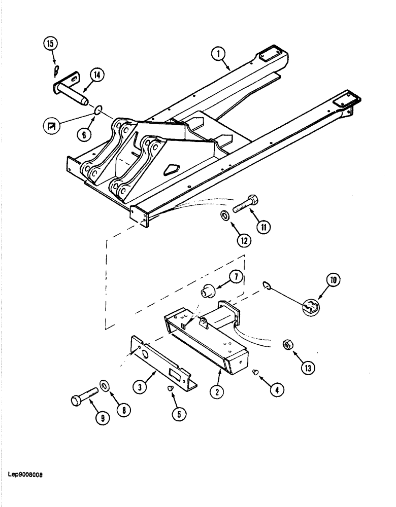 Схема запчастей Case 688 - (9-006) - TURNTABLE (09) - CHASSIS