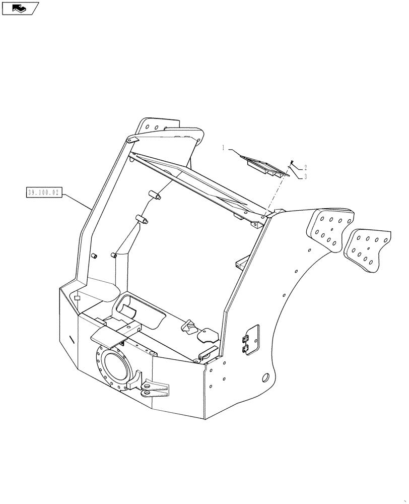 Схема запчастей Case DV207 - (90.114.01) - AIR INTAKE GRILLE (90) - PLATFORM, CAB, BODYWORK AND DECALS