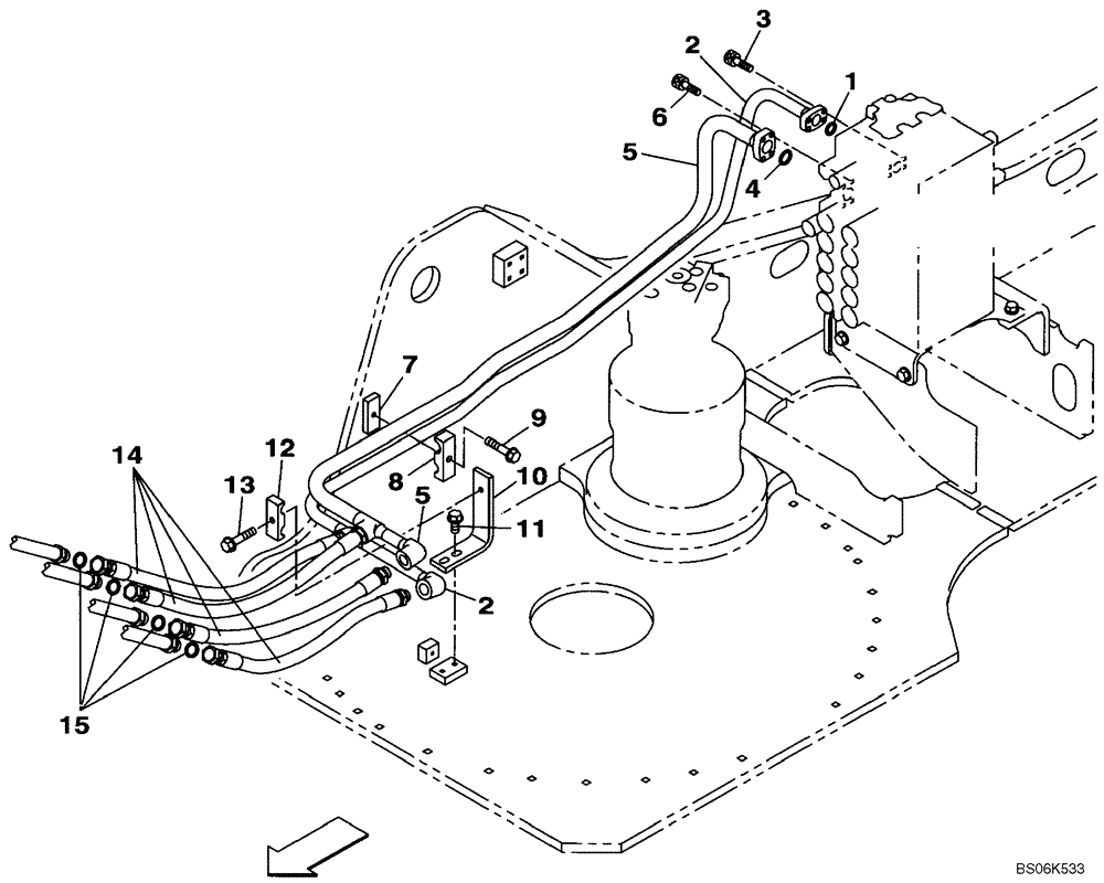 Схема запчастей Case CX210BLR - (08-10) - HYDRAULICS - BOOM (08) - HYDRAULICS