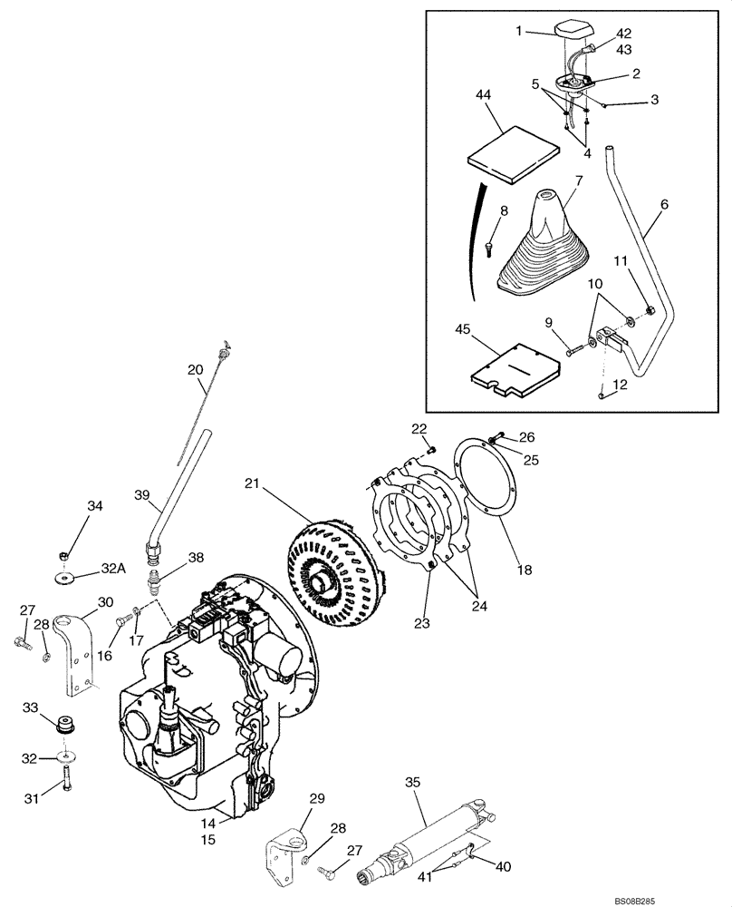 Схема запчастей Case 570MXT - (06-12) - TRANSMISSION - MOUNTING (06) - POWER TRAIN