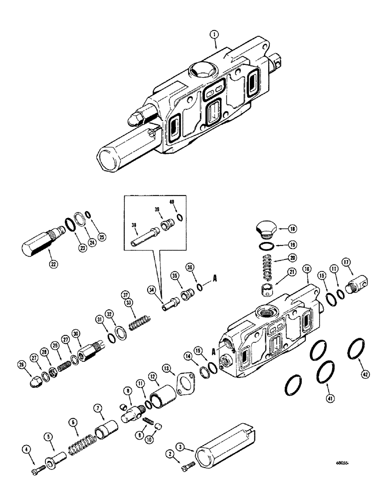 Схема запчастей Case 750 - (258) - D31995 LOADER LIFT SECTION (07) - HYDRAULIC SYSTEM