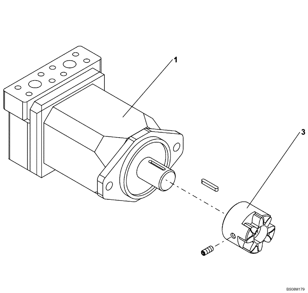 Схема запчастей Case SV212 - (35.910.04) - MOTOR, HYDRAULIC VIBRATION (ACE) (35) - HYDRAULIC SYSTEMS