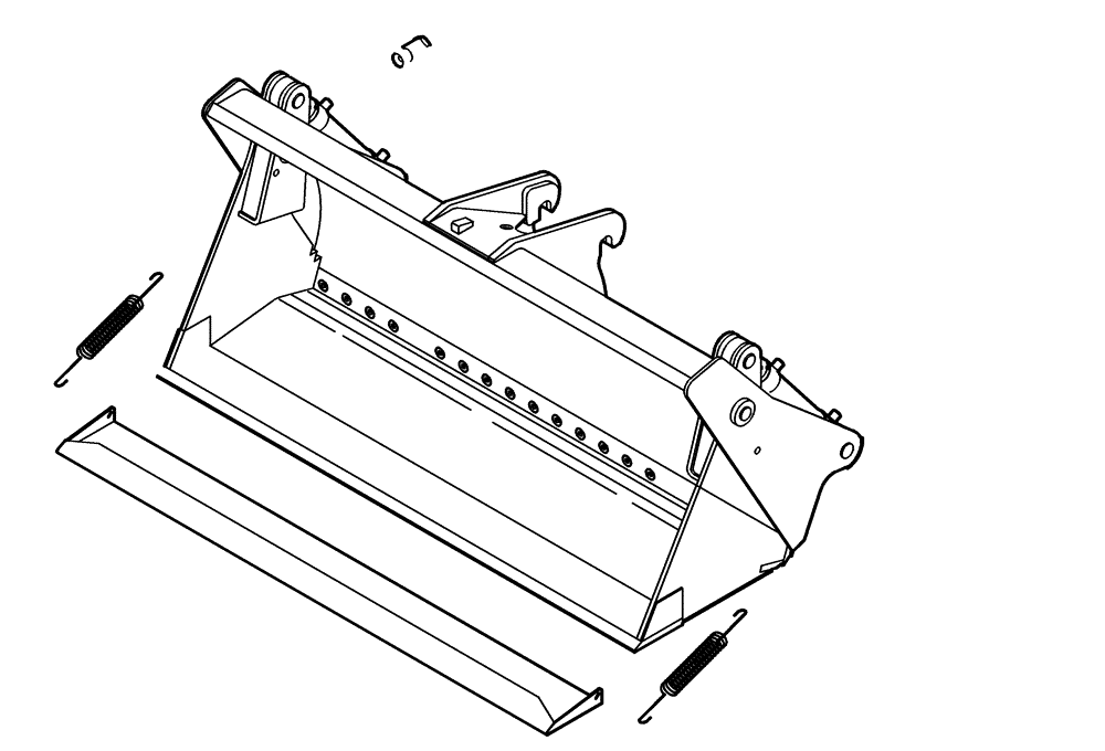 Схема запчастей Case 221D - (64.010[001]) - 4 - IN - 1 BUCKET INSTALLATION 850 L (OPTION) (S/N 581101-UP) (82) - FRONT LOADER & BUCKET