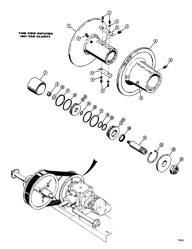 Схема запчастей Case 1700-SERIES - (108) - 9 INCH VARIABLE SPEED DRIVE ASSEMBLY, BEFORE TRACTOR SERIAL NO. 9819054 (14) - MAIN GEARBOX & DRIVE