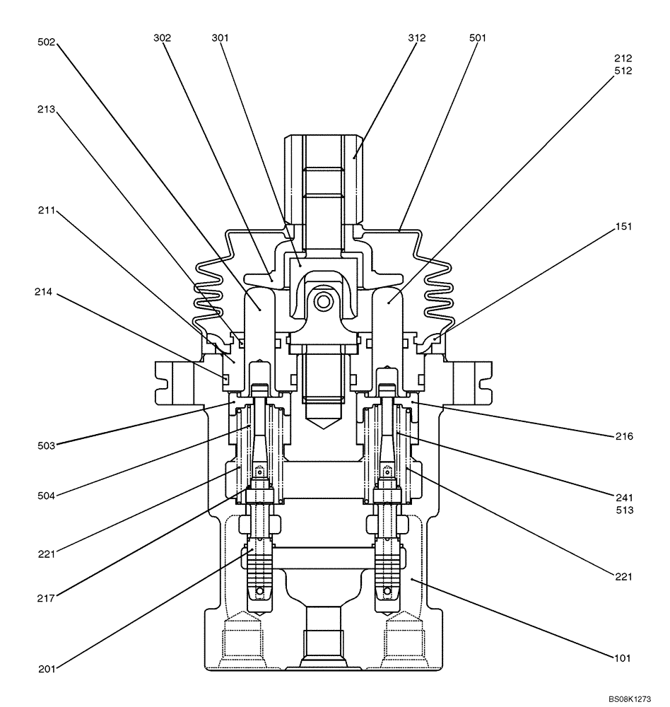 Схема запчастей Case CX27B BTW - (07-036) - VALVE ASSY, PILOT (PX30V00043F1, PX30V00043F3, PX30V00043F4) (35) - HYDRAULIC SYSTEMS