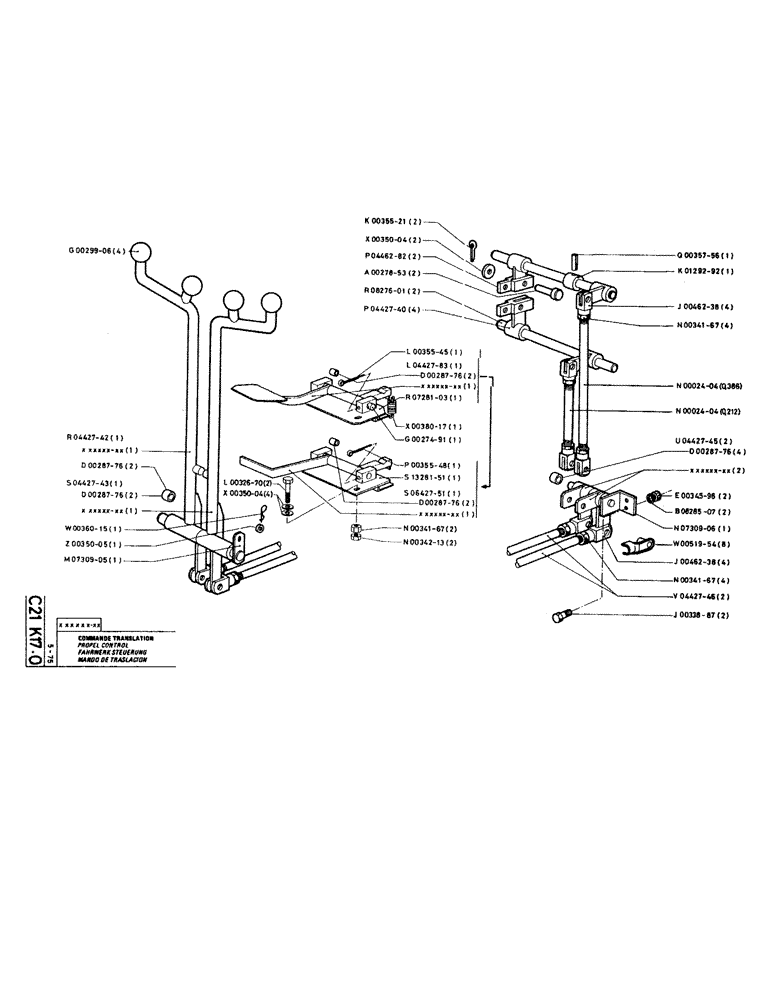 Схема запчастей Case RC200 - (035) - PROPEL CONTROL 