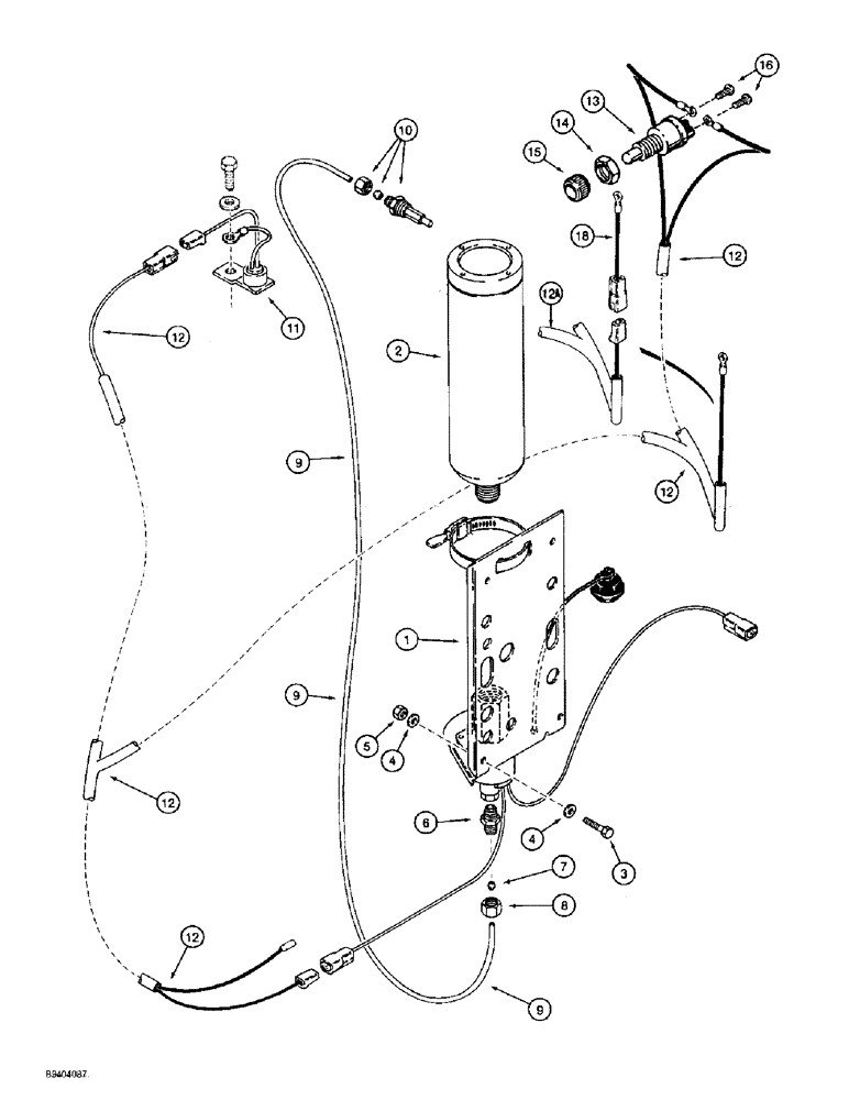 Схема запчастей Case 860 - (2-10) - COLD START SYSTEM (02) - ENGINE