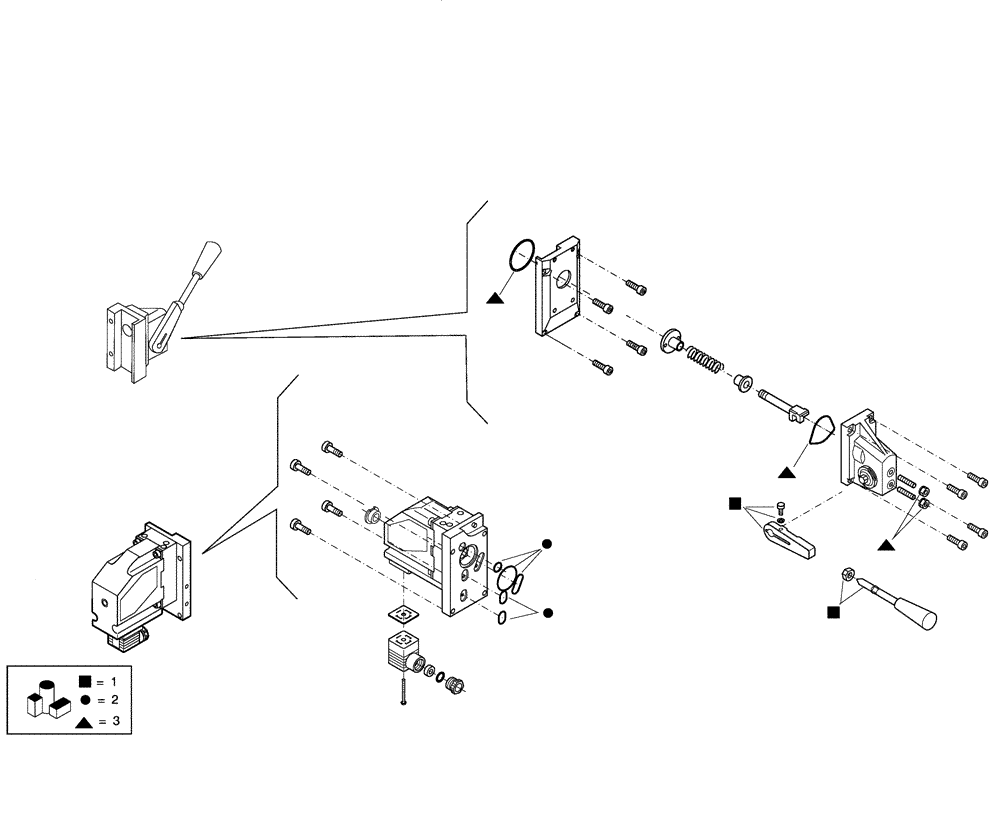 Схема запчастей Case 330 - (72H04000001[01]) - DUMPING SYSTEM - DISTRIBUTION VALVE (19) - OPTIONS