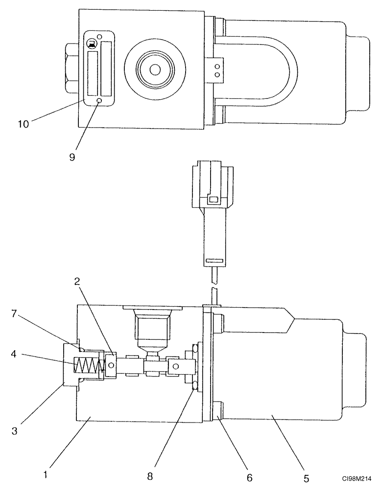 Схема запчастей Case CX290 - (08-71) - VALVE, SOLENOID (08) - HYDRAULICS