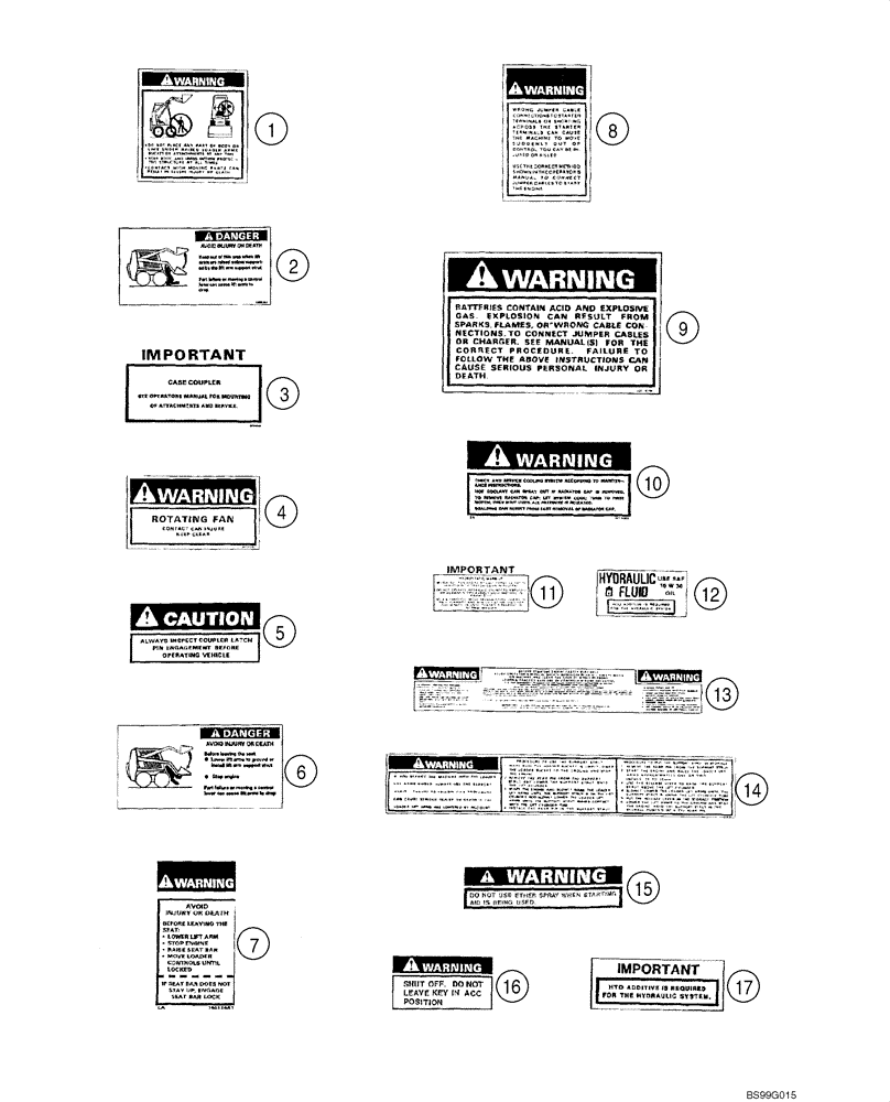 Схема запчастей Case 1845C - (09-50) - DECALS - FRENCH (09) - CHASSIS/ATTACHMENTS