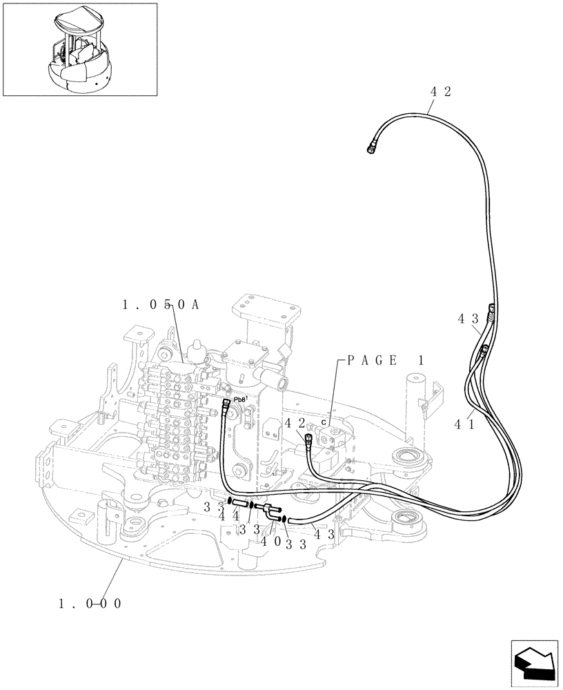 Схема запчастей Case CX22B - (5.0088[02]) - CONTROL LINES VALVE (SAFETY VALVE) - 747940070, 747940080 (35) - HYDRAULIC SYSTEMS