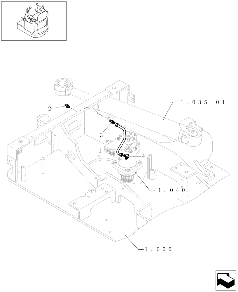 Схема запчастей Case CX16B - (1.035[04]) - LUBRICATION LINES (35) - HYDRAULIC SYSTEMS