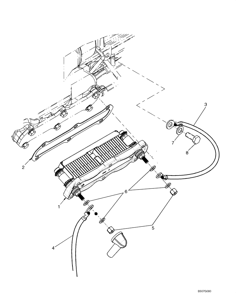 Схема запчастей Case 621E - (04-11A) - GRID HEATER (04) - ELECTRICAL SYSTEMS