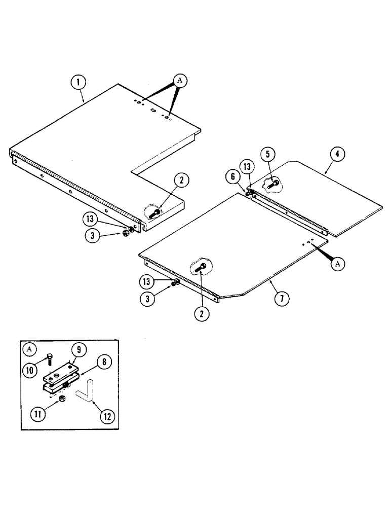 Схема запчастей Case 50 - (326) - VANDAL GROUP, (USED ON UNITS WITH SERIAL NUMBER 6280345 AND AFTER) (88) - ACCESSORIES