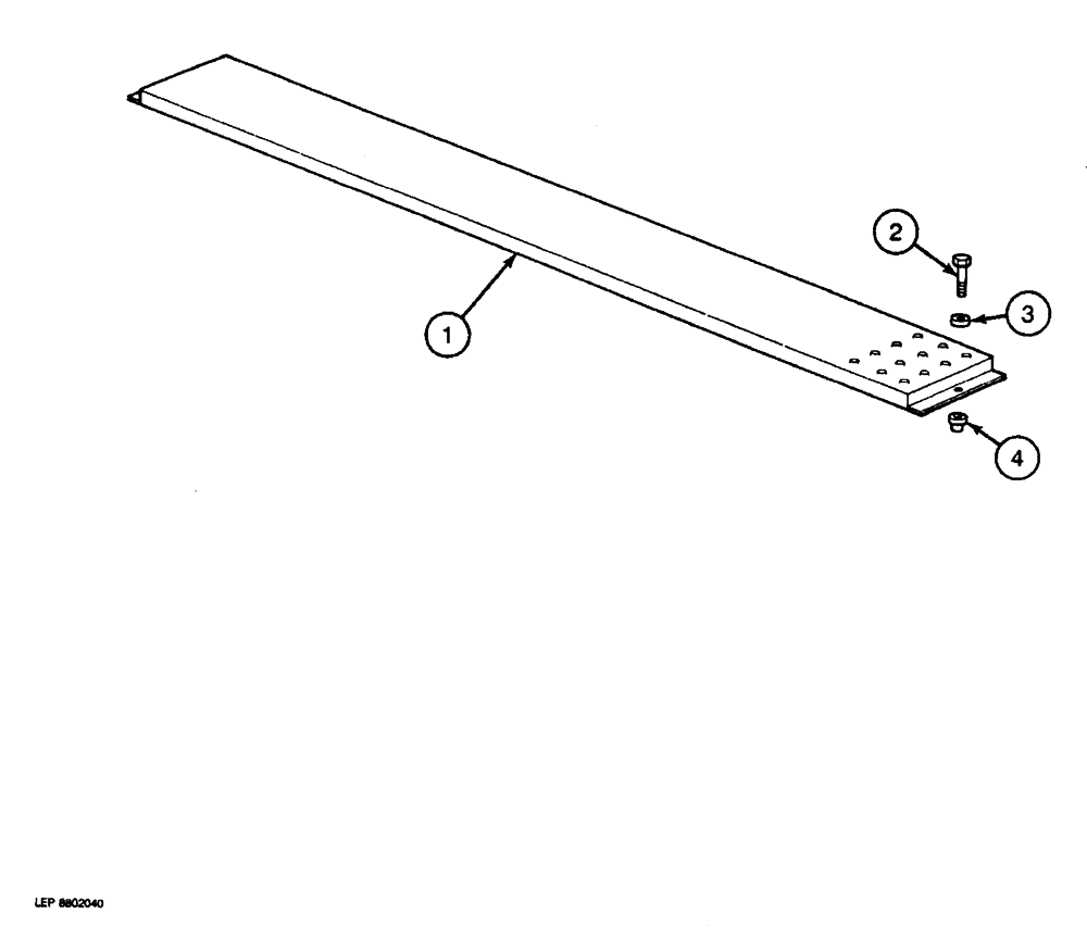 Схема запчастей Case 688 - (9-024) - OPERATOR PLATFORM (09) - CHASSIS