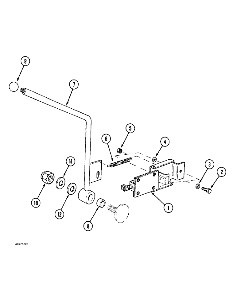 Схема запчастей Case 888 - (9E-10) - CAB, CAB FRAME AND RELATED PARTS (09) - CHASSIS