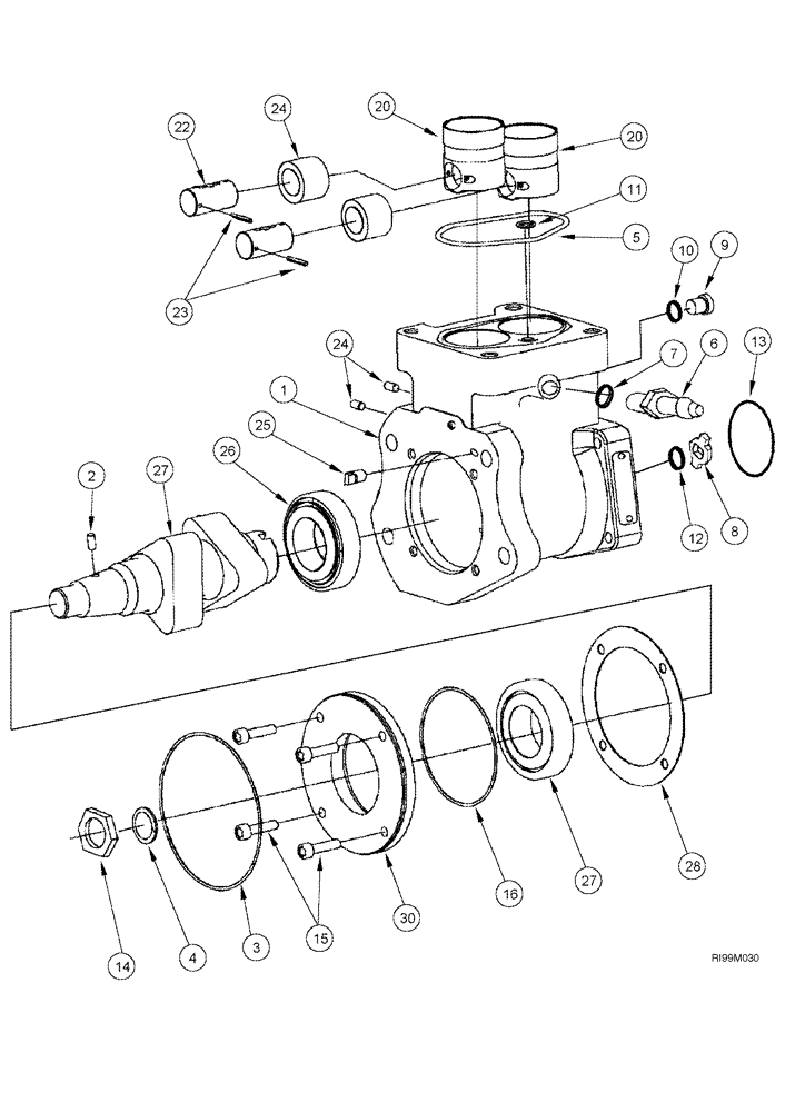 Схема запчастей Case CX330 - (03-10) - FUEL INJECTION PUMP (03) - FUEL SYSTEM